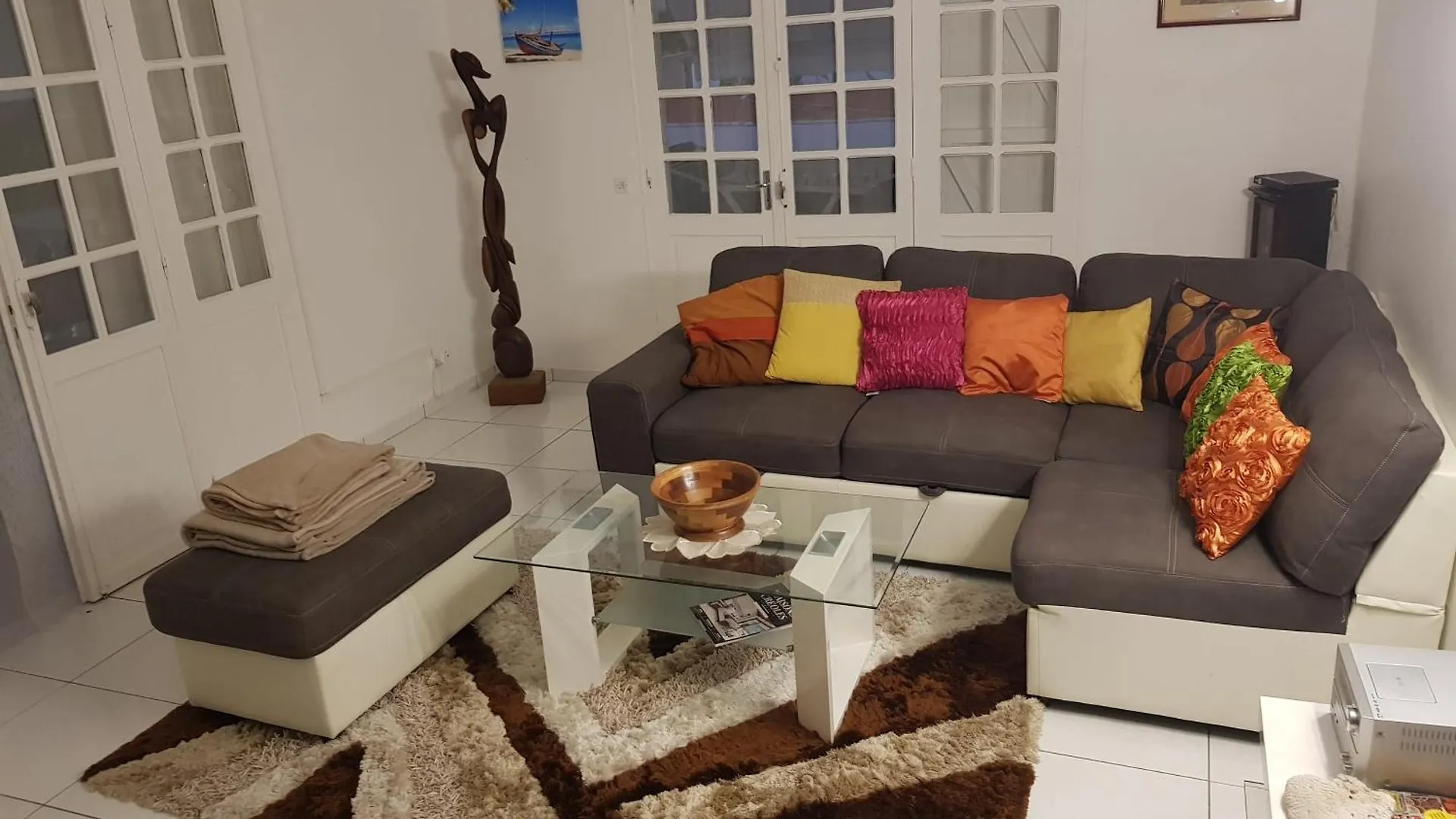 Villa Iguanina120M2-Wifi-300M Plage-4 Pers Ле-Гозье Гваделупа
